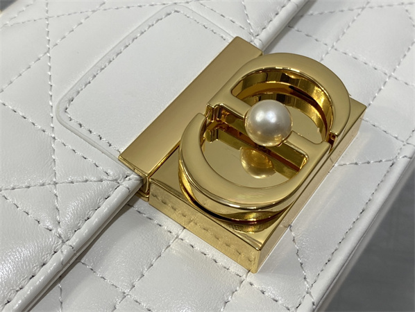 cd mini D*or ange bag latte macrocannage calfskin