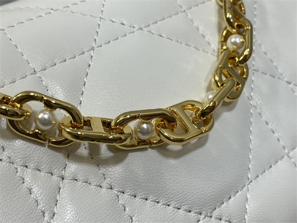 cd mini D*or ange bag latte macrocannage calfskin