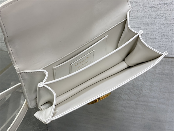 cd mini D*or ange bag latte macrocannage calfskin