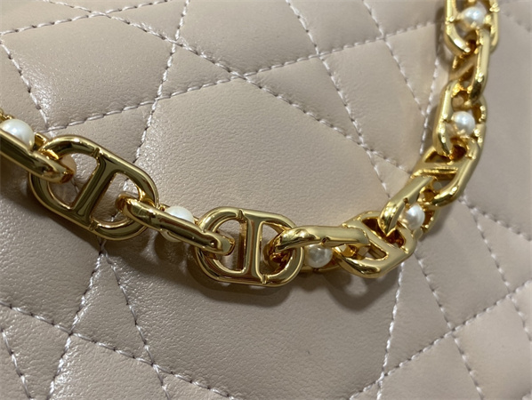 cd mini D*or ange bag pink macrocannage calfskin