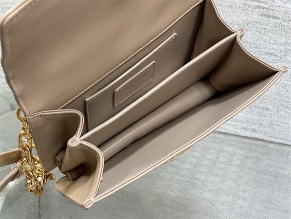 cd mini D*or ange bag pink macrocannage calfskin