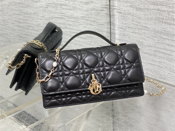 cd miss D*or mini top handle bag cannage lambskin