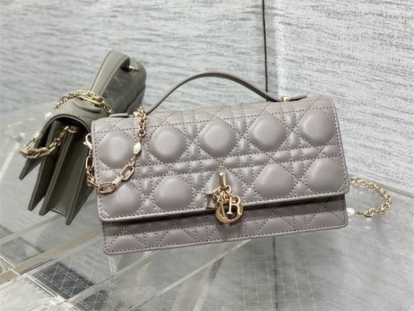 cd miss D*or mini top handle bag cannage lambskin
