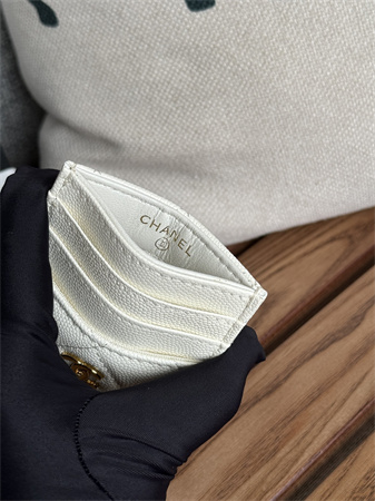 Ch*el card holder grained calfskin/lambskin ap0223