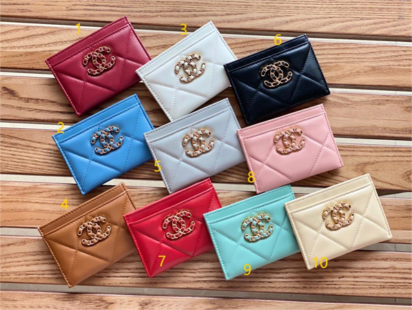 Ch*el classic card holder lambskin ap1167