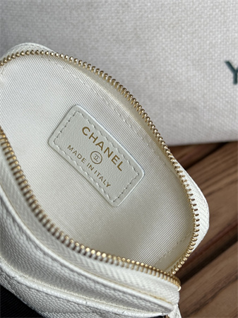 Ch*el zipper coin purse grained calfskin/lambskin ap2061