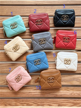 Ch*el zipper coin purse lambskin ap2086