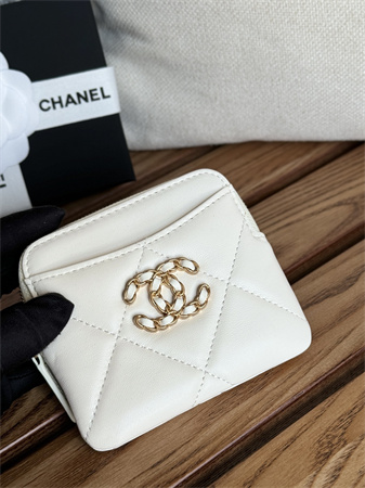 Ch*el zipper coin purse lambskin ap2086
