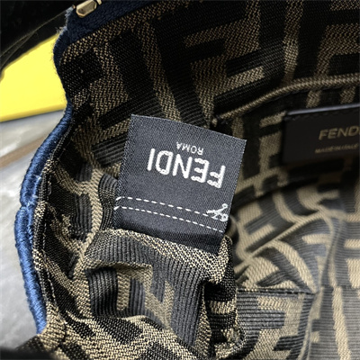 Fen.di By The Way Mini Bag Light Blue FF Denim Fabric