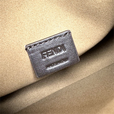 Fen.di Mini Fendessence Light Blue FF Denim Fabric Mini Bag