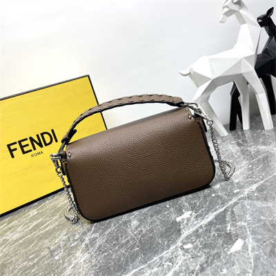 Fen.di Baguette MiniSelleria bag with 309 hand-sewn topstitches