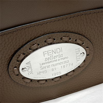 Fen.di Baguette MiniSelleria bag with 309 hand-sewn topstitches