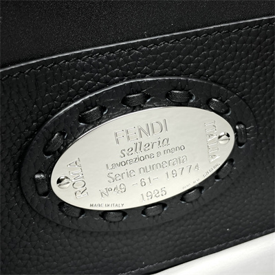 Fen.di Baguette MiniSelleria bag with 309 hand-sewn topstitches