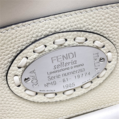 Fen.di Baguette MiniSelleria bag with 309 hand-sewn topstitches