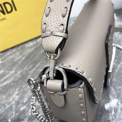 Fen.di Baguette MiniSelleria bag with 309 hand-sewn topstitches