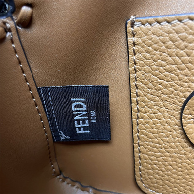 Fen.di Baguette MiniSelleria bag with 309 hand-sewn topstitches