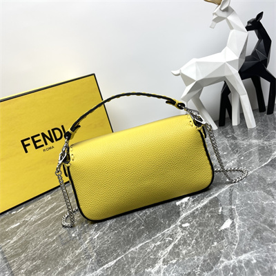 Fen.di Baguette MiniSelleria bag with 309 hand-sewn topstitches