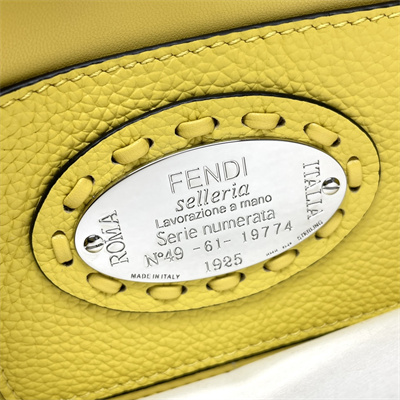 Fen.di Baguette MiniSelleria bag with 309 hand-sewn topstitches