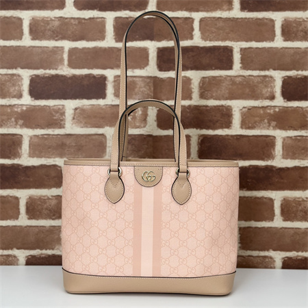 gu.cci ophidia mini tote bag gg S*p*e canvas dusty pink 765043