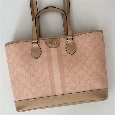 gu.cci ophidia mini tote bag gg S*p*e canvas dusty pink 765043