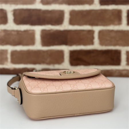 Gu.cci Ophidia GG Mini Shoulder Bag Dusty Pink 772239