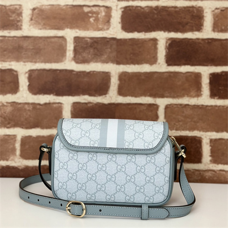 Gu.cci Ophidia GG Mini Shoulder Bag Dusty Blue 772239