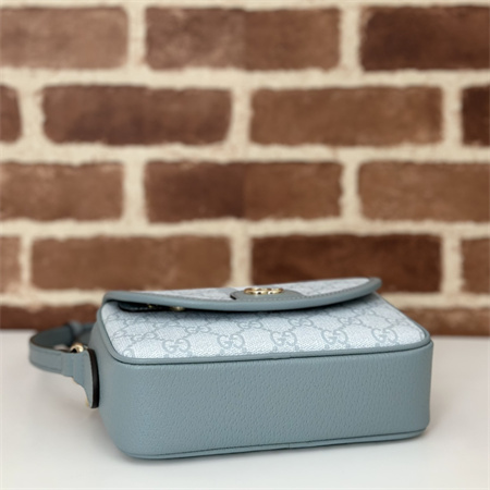 Gu.cci Ophidia GG Mini Shoulder Bag Dusty Blue 772239