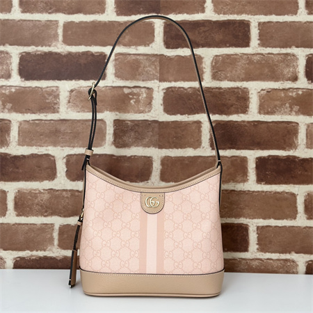 gu.cci ophidia gg small shoulder bag S*p*e canvas dusty pink 781402