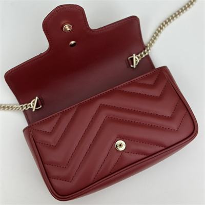 G*u*i gg marmont  mini bag burgundy 476433