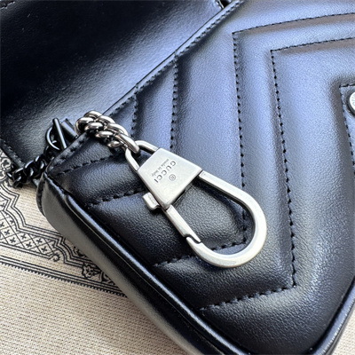 Gu.cci GG Marmont  Mini Bag Black  476433