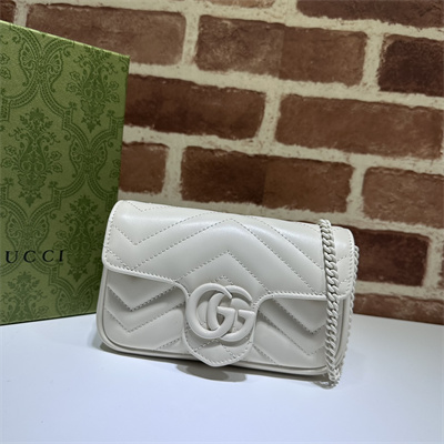 Gu.cci GG Marmont  Mini Bag White 476433