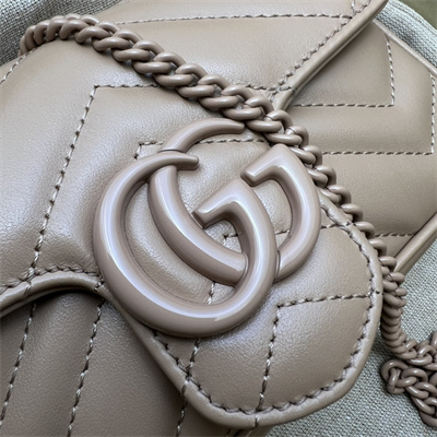 Gu.cci GG Marmont Mini Bag Rose Beige 476433