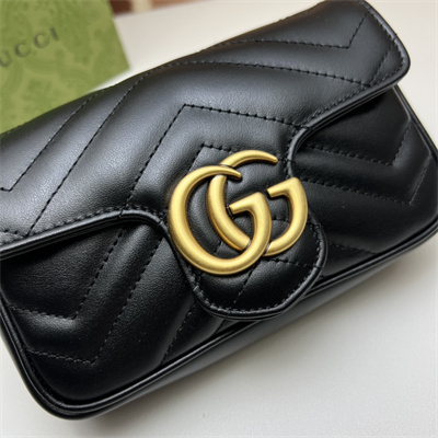 Gu.cci GG Marmont  Mini Bag Black 476433