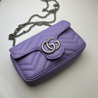 G*u*i gg marmont  mini bag purple 476433