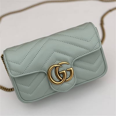 G*u*i gg marmont  mini bag pale green 476433