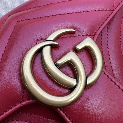 Gu.cci GG Marmont Small Shoulder Bag Red 446744