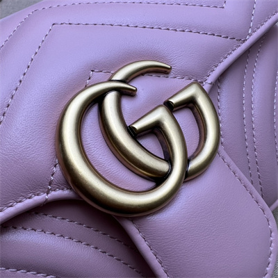 Gu.cci GG Marmont  Small  Shoulder Bag Pink 446744