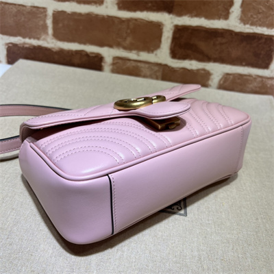 Gu.cci GG Marmont  Small  Shoulder Bag Pink 446744