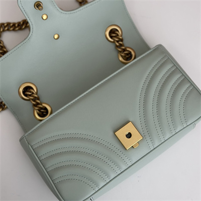 Gu.cci GG Marmont Small  Shoulder Bag Lt Green 446744