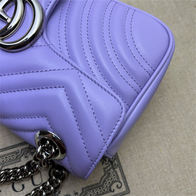 Gu.cci GG Marmont  Small  Shoulder Bag Purple 446744