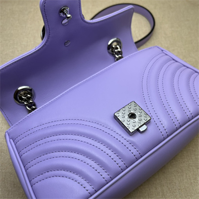 Gu.cci GG Marmont  Small  Shoulder Bag Purple 446744
