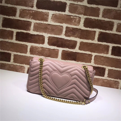 Gu.cci GG Marmont Medium Shoulder Bag Dusty Pink 443497