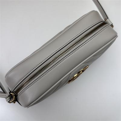 Gu.cci GG Marmont Small Shoulder Bag Grey 447632