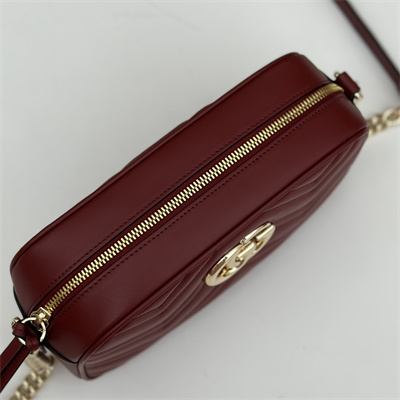 Gu.cci GG Marmont Small Shoulder Bag Burgundy 447632