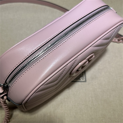 Gu.cci GG Marmont Small Shoulder Bag Pink 447632