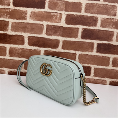 Gu.cci GG Marmont Small Shoulder Bag Lt Green 447632