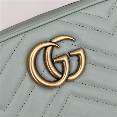 Gu.cci GG Marmont Small Shoulder Bag Lt Green 447632