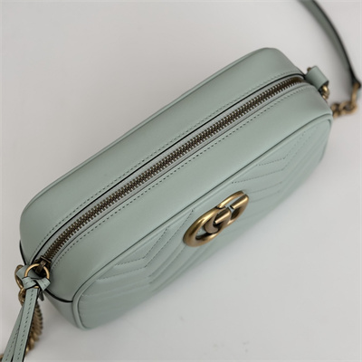 Gu.cci GG Marmont Small Shoulder Bag Lt Green 447632