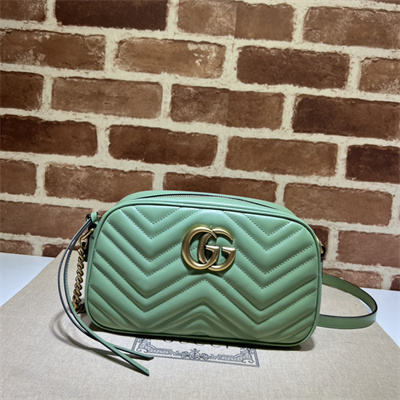 Gu.cci GG Marmont Small Shoulder Bag  Green 447632