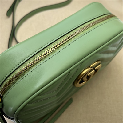 Gu.cci GG Marmont Small Shoulder Bag  Green 447632